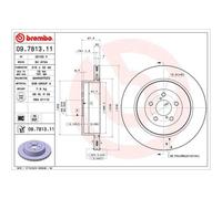 Disco freno SUBARU IMPREZA 2.0 WRX STi AWD 09.7813.11