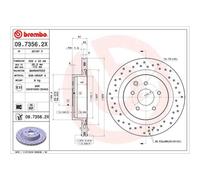 BREMBO 2x Disco Freno Posteriore Ø322 MM per Nissan 350 Z Z33 3.5 R34 2.6 Turbo