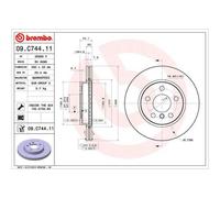 BREMBO 2x Disco Frontale Ø280 Ventilazione Interna per Mini F56 Cooper One