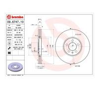BREMBO 2x Disco Frontale 288 Ventilazione Interna per VW Golf III 1H1 Vento