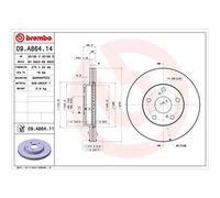 Brembo Dischi freno 09.A864.11