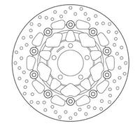 Disco Freno BREMBO Serie Oro Arrotolato Galleggiante per Moto Ricambi Scooter