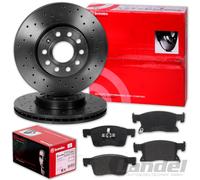 BREMBO Dischi Freno Sportivi 300mm + Pastiglie Frontale Adatto A per Opel Astra