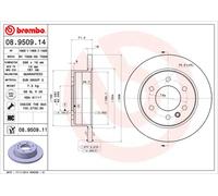 Brembo Disco freno 8950911 posteriore pieno altamente carbonizzato 1 pezzo