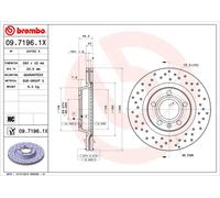 BREMBO disco freno 09.7196.1X ventilato diametro 280 spessore 22 mm 5 fori