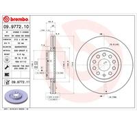 BREMBO disco freno 09.9772.10 ventilato diametro 312 spessore 25 mm 5 fori