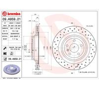 Brembo Disco freno 09A95921 posteriore ventilato altamente carbonizzato 1 pezzo
