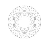 BREMBO DISCO FRENO FLOTTANTE ANTERIORE ORO PER SUZUKI GSF1200 BANDIT ABS 06
