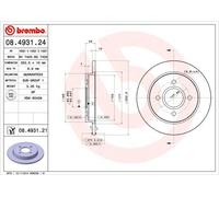 COPPIA DISCHI FRENO POST BREMBO FORD SIERRA 1.6 55KW 87>93 08493124