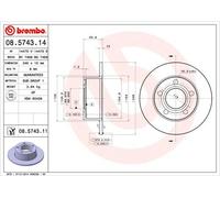 BREMBO Discofreno 08.5743.11