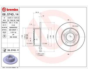 BREMBO Discofreno 08.5743.11