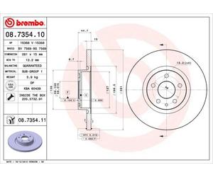 BREMBO Discofreno 08.7354.11