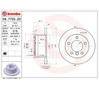 BREMBO Discofreno 08.7725.20