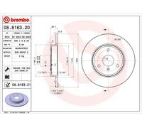 08.8163.21 Disco freno Brembo