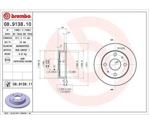 BREMBO Discofreno 08.9138.10