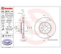 BREMBO Discofreno 09.5870.11