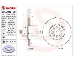 BREMBO Discofreno 09.7010.21
