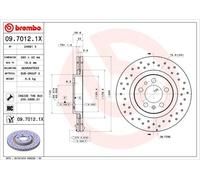 BREMBO Discofreno 09.7012.1X
