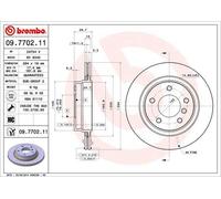 Disco freno BREMBO 9770211 posteriore, ventilato, altamente carbonizzato, 1 Pezzo