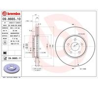 BREMBO Discofreno 09.8665.11