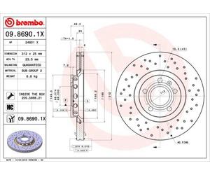 BREMBO Discofreno 09.8690.1X