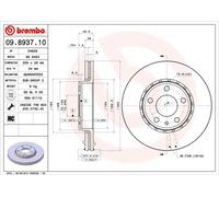 BREMBO Discofreno 09.8937.10