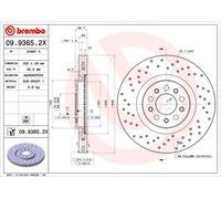 Disco freno BREMBO 0993652X anteriore, perforato, ventilato, perforato, 1 Pezzo
