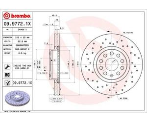 BREMBO Discofreno 09.9772.1X