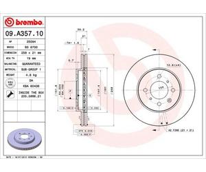BREMBO Discofreno 09.A357.10