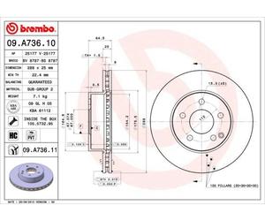 BREMBO Discofreno 09.A736.11