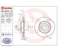 09.A913.14 Coppia dischi freno Brembo Ant
