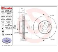 BREMBO Discofreno 09.B280.41