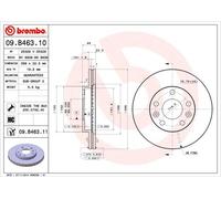 09.B463.10 Disco freno Brembo