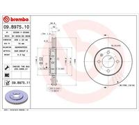 BREMBO Discofreno 09.B975.11