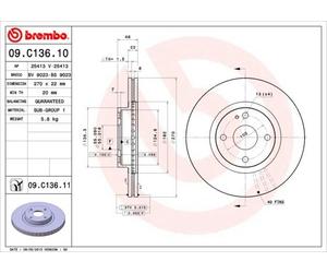 BREMBO Discofreno 09.C136.11