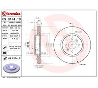 BREMBO Discofreno 09.C174.11