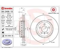 Disco freno BREMBO 09C40913 anteriore, ventilato, altamente carbonizzato, 1 Pezzo