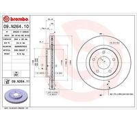 Disco freno BREMBO 09N26411 anteriore, ventilato, 1 Pezzo