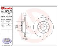 BREMBO 08.1401.30 Disco freno