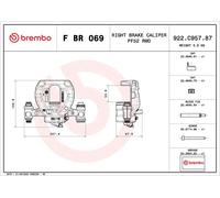 BREMBO F BR 069 Pinza freno adatto per MERCEDES-BENZ Sprinter 3,5-t Tourer (907)