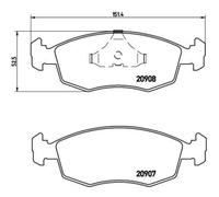 BREMBO Kit Di Freno A Disco Anteriore Adatto Per Ford Sierra 2.0I
