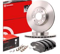 BREMBO Kit Dischi E Pastiglie Freno Anteriore per OPEL Corsa D Hatchback (S07)