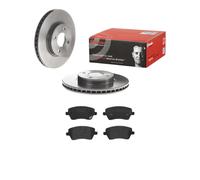 BREMBO Kit Freni ANTERIORI Adatto per NISSAN Micra IV Note - Dischi + Pastiglie