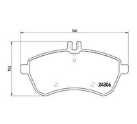 BREMBO Kit Pastiglie Freno a Disco Frontale per Mercedes-Benz C - Classe T -