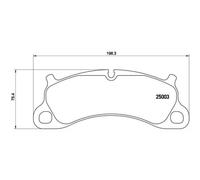 BREMBO Kit Pastiglie Freno a Disco Frontale per Porsche 911 Targa 3.0 Carrera