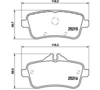 Brembo P 50 101 - Pastiglia Freno - Posteriore