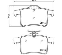 Pastiglie freno P 36 026 BREMBO per JAGUAR XF I XK II Coupé XF SPORTBRAKE XJ