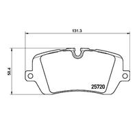 Brembo P 44 021 - Pastiglia Freno - Posteriore