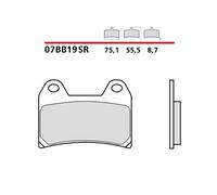 BREMBO KIT PASTIGLIE FRENO ANT. MONTA SU BMW R NINE T PURE 1200 21-23-07BB19SR