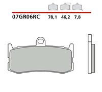 BREMBO KIT PASTIGLIE FRENO ANT. MONTA SU TRIUMPH DAYTONA 675/ABS 13-17-07GR06RC